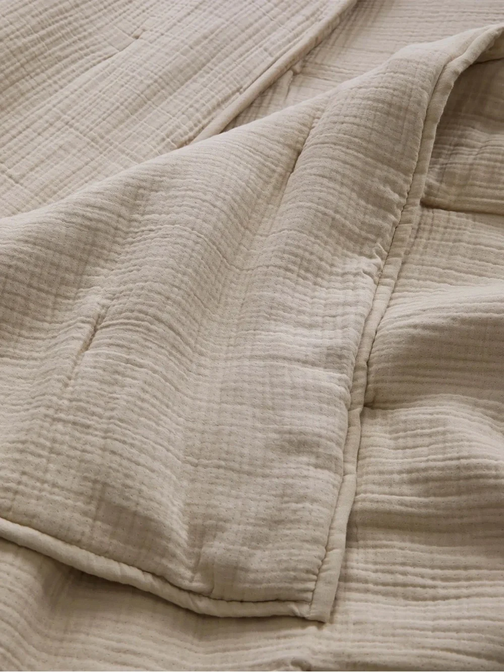 QUINCE Organic Cotton Gauze Dream Quilt King/Cal King Dune 0481